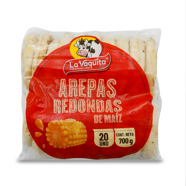 AREPA LA VAQUITA 20U REDONDA 700G